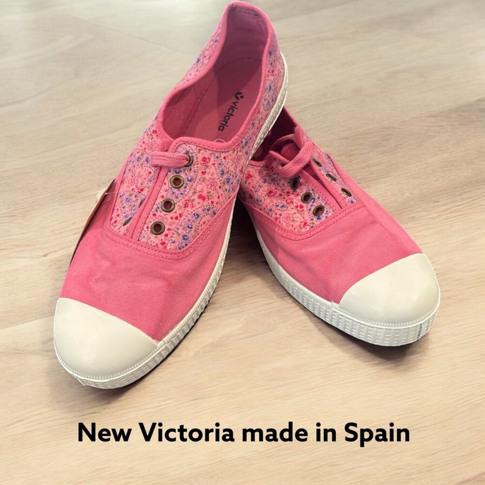 New Victoria sneakers  Made in Spain Canvas New in shoe box.